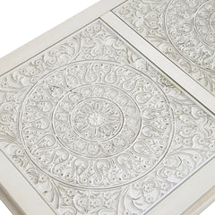 Signature Whitewashed Coffee Table with Drawers