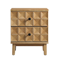 Everyday 2-Drawer Bedside Table, Natural