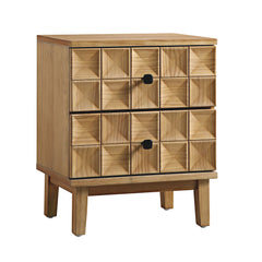 Everyday 2-Drawer Bedside Table, Natural