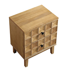 Everyday 2-Drawer Bedside Table, Natural
