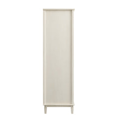 Signature Whitewashed Carved Triple Wardrobe