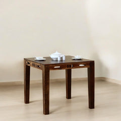 Sheesham Wood 2 Seater Dining Table In Teak Finish