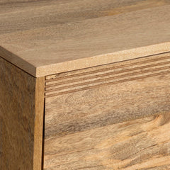 Tatvaacasa Rustique Natural Wood Media Console