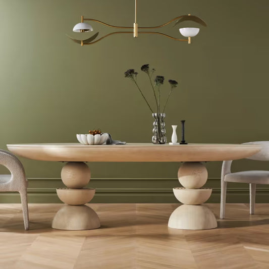 Natural Sculptural Dining Table – 6 Seater
