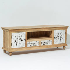 Wooden Carving Tv Stand
