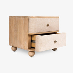Modern Mango Wooden Natural Bedside Table
