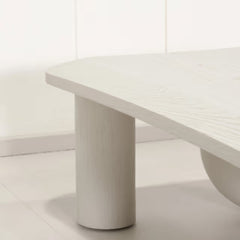 Whitewashed Wooden Modern Coffee Table