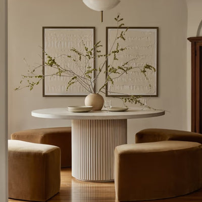 Round Pedestal Dining Table