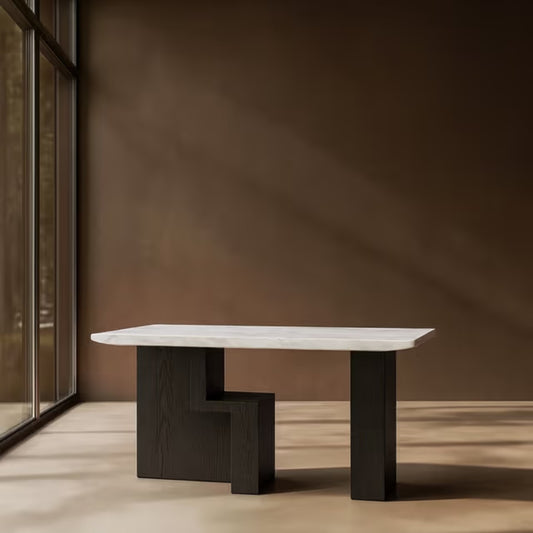 Marble Dining Table White Top