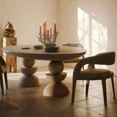 Natural Sculptural Dining Table – 6 Seater