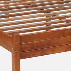 Solid Wooden Plain Bed