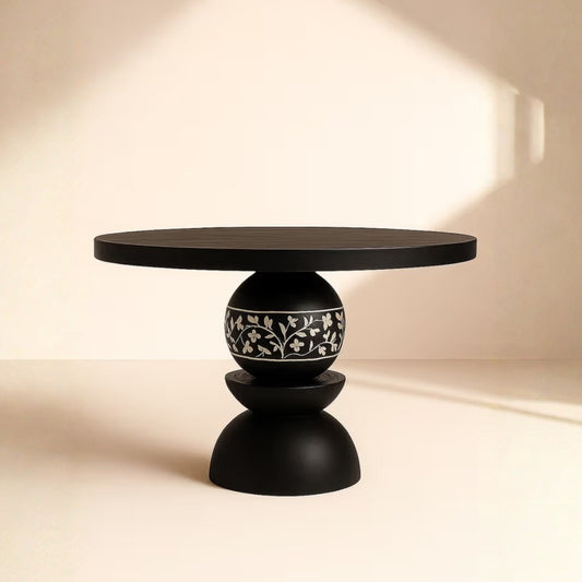 Dining Table with Cane Detail
