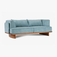 Modern 3 Seater Sofa Blue