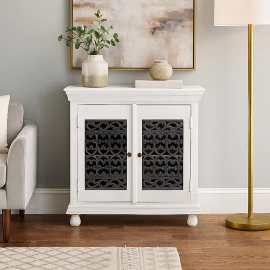 Handcrafted 2-Door Jail-Style Server Cabinet