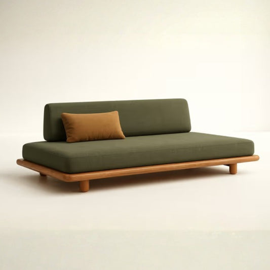 Natural Oak Wood Modern Sofa