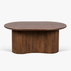 Tatvaacasa Wooden Walnut Finish Coffee Table