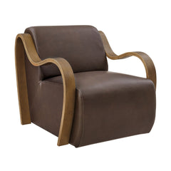 Tatvaacasa Modern Leather Accent Armchair