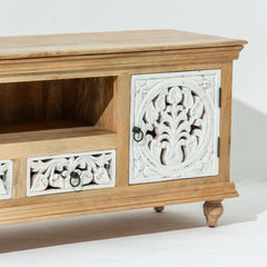 Wooden Carving Tv Stand