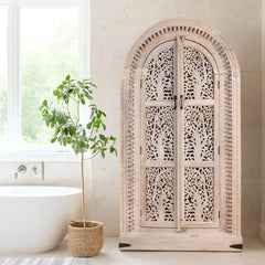 Hand Carved Mango Wood Wardrobe