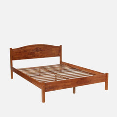 Solid Wooden Plain Bed