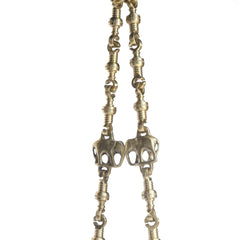 Wooden Brass Chain Carved Elephants pillar Swing