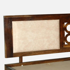 Solid Wood King Size Bed Without Storage