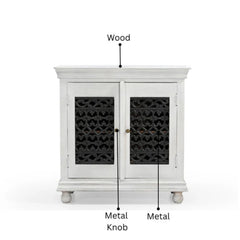 Handcrafted 2-Door Jail-Style Server Cabinet