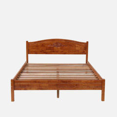 Solid Wooden Plain Bed