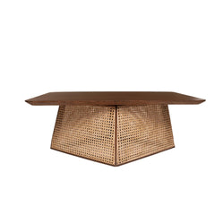Mango Wood Cane Coffee Table