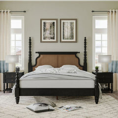 Poster Bed with Cane Headboard