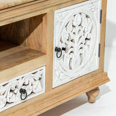 Wooden Carving Tv Stand