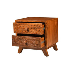 Acacia Wood Bedside Table