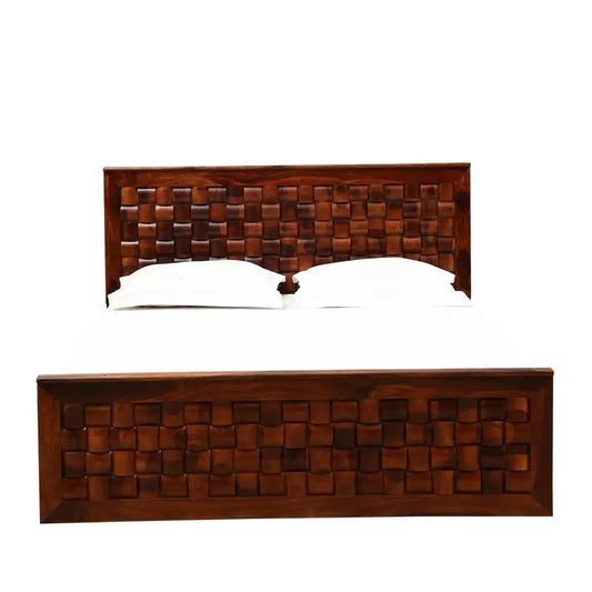Solid Sheesham Wood Drawer Storage Beds