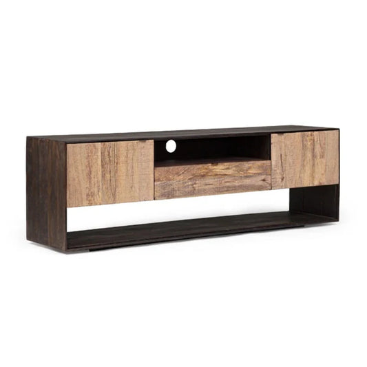 Tatvaacasa Modern Wooden TV Unit with Storage