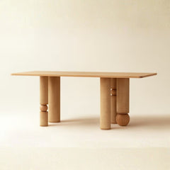 Modern Cane Dining Table
