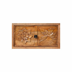 Tatvaacasa Hand-Carved Wooden TV Unit