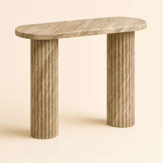 Tatvaacasa Marble Console Table