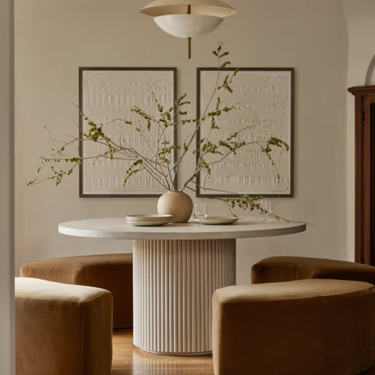 Round Pedestal Dining Table