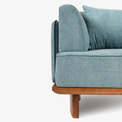 Modern 3 Seater Sofa Blue