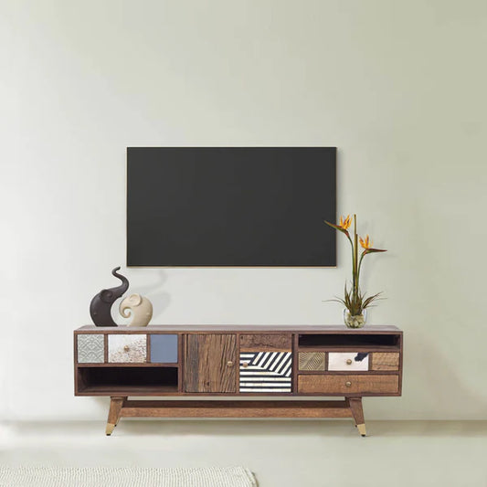Tatvaacasa Designer Wooden TV Console