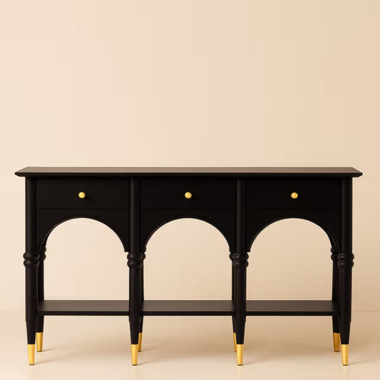 Modern Black Console Table
