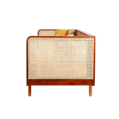 Wooden Cane Sofa for Home