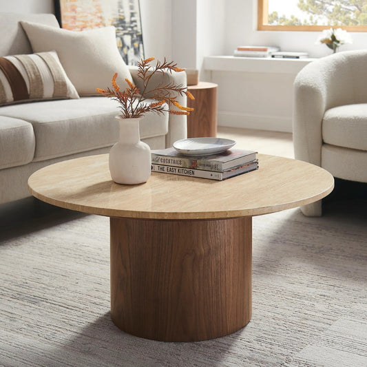Tatvaacasa Coffee Table in Walnut Natural