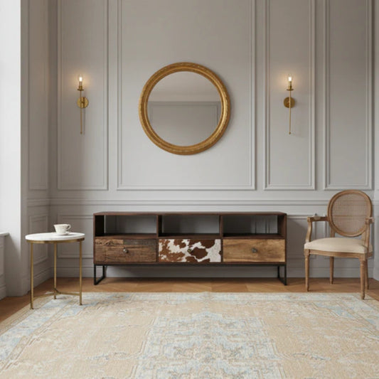 Tatvaacasa Modern Wooden TV Unit with Storage