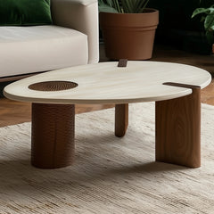 Tatvaacasa Modern Wooden Coffee Table