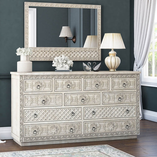 Hand Carved Chest Of Drawer