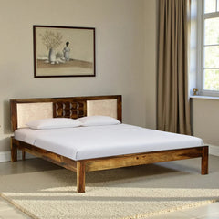 Sheesham Wood King Size Bed Without Storage