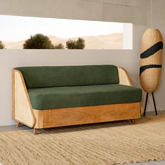 Modern Cane 3 Seater Sofa