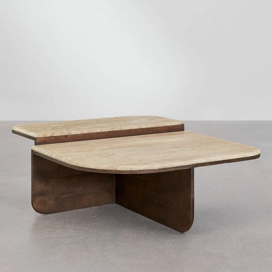 Tatvaacasa Natural Stone Coffee Table