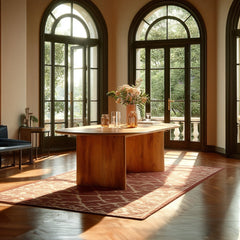 Wooden Modern Natural Finish Dining Table